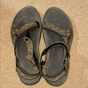 Teva Black and Tan Sandals